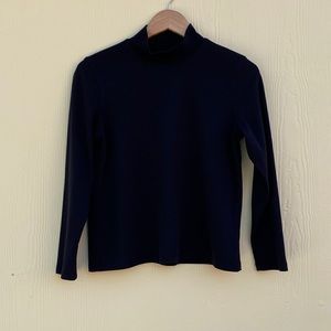 Rebecca Malone Mock Turtleneck in Black Size LP